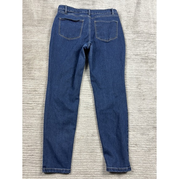 No Boundaries Jeans Juniors 15 Blue Dark Wash Cotton Blend Skinny Tapered Leg - Picture 7 of 12